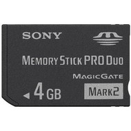 SONY Memory Stick PRO DUO 4GB Mark2 + adapter - Memory Card