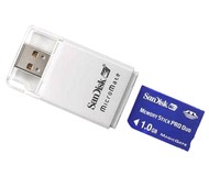 SanDisk Memory Stick PRO DUO 1GB + MicroMate čtečka karet MS PRO Duo USB2.0 - Memory Card