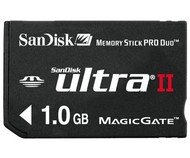 SanDisk Memory Stick PRO DUO 1GB Ultra II 60x - Speicherkarte