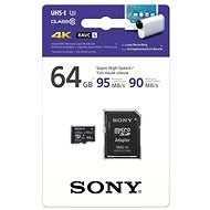 Sony micro SDXC 64GB Class 10 UHS-I + SD adapter - Memóriakártya