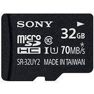 Sony Micro 32GB SDHC Class 10 UHS-I + SD Adapter - Memory Card