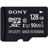 Sony micro SDXC 128 gigabájt Class 10 UHS-I + SD adapter - Memóriakártya