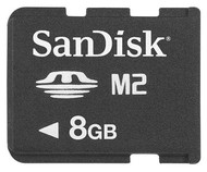 SanDisk Memory Stick Micro (M2) 8GB + čtečka - Memory Card