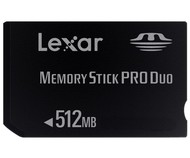 LEXAR Memory Stick PRO DUO 512MB Platinum 40x - Memory Card