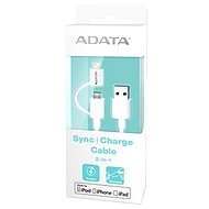 ADATA Lightning / Micro USB MPI  Töltő és Szinkronizáló Kábel  fehér - Adatkábel