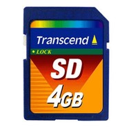 Transcend Secure Digital 4GB - Memory Card
