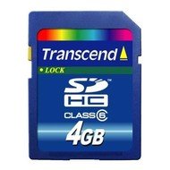 Transcend SDHC 4GB Class 6 - Paměťová karta