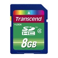 Transcend SDHC 8GB Class 4 - Memory Card