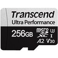 Transcend microSDXC 256GB 340S + SD adaptér - Memory Card