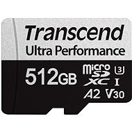 Transcend microSDXC 512GB 340S + SD adaptér - Memory Card