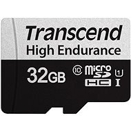 Transcend microSDHC 32GB 350V + SD adapter - Memóriakártya