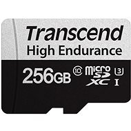 Transcend microSDXC 256GB 350V + SD adaptér - Memory Card