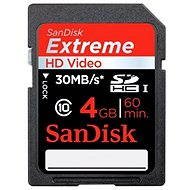 SanDisk Extreme HD Video Secure Digital 4GB - Memory Card