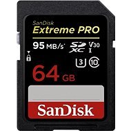 Speicherkarte SanDisk Extreme SDXC 64 GB für Geschwindigkeitsklasse Class 10 UHS-I (UHS Class 3) - Speicherkarte