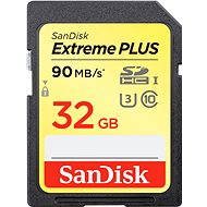 SanDisk 32GB SDHC Class 10 UHS 1 Extreme Plus - Memory Card