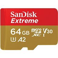 SanDisk microSDXC 64GB Extreme + Rescue PRO Deluxe + SD adapter - Memory Card