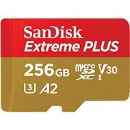 SanDisk microSDXC 256GB Extreme PLUS + Rescue PRO Deluxe + SD adapter - Memory Card