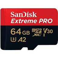 SanDisk microSDXC 64GB Extreme PRO + Rescue PRO Deluxe + SD adapter - Memory Card