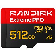 SANDISK microSDXC 512GB Extreme PRO + SD Adapter - Speicherkarte