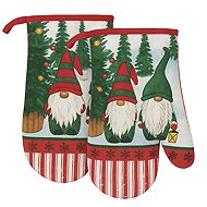 DuraHome Kitchen gloves, OM08, Christmas 2 pcs, 2 elves - Oven Mitt