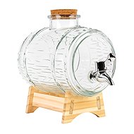 DuraHome Glass barrel HAPPINESS 2000 ml - Liquor Bottle
