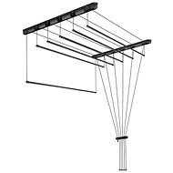 DURAmat ceiling dryer black 6 × 180 cm - Laundry Dryer