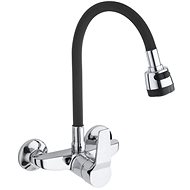 DuraHome Sink mixer, EMAS 50486, wall-mounted, black - Tap