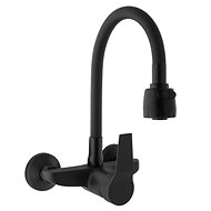 DuraHome Sink mixer, EMAS 50493, wall-mounted, black - Tap