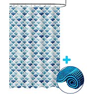 DuraHome Bathroom curtain PEVA with mat CHENILL 3 - Shower Curtain
