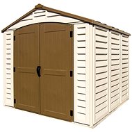 DURAMAX Garden house DURAPLUS + floor structure, beige 233 × 246 × 247 cm - Garden Shed