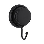 DuraHome Single hook, with suction cup, SERRANIA 42931, black - Bathroom Hook
