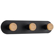 DuraHome Self-adhesive hanger, triple 3M, BOA NOVA 48254, black - Bathroom Hook