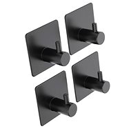 DuraHome Self-adhesive hook 3M, CUTERVO 50653, black, 4 pcs - Bathroom Hook