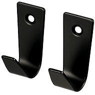 DuraHome Self-adhesive hook Rex, black, 2 pcs. - Bathroom Hook
