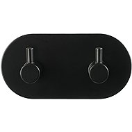 DuraHome Vega self-adhesive hook, 2H, black - Bathroom Hook