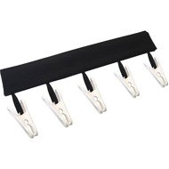 DuraHome Hanger with pegs, black - Towel Rack