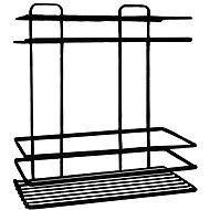 DuraHome Presto, wire, double tier, black - Bathroom Shelf