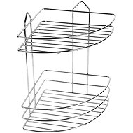 DuraHome Presto, wire, double tier, corner, chrome - Bathroom Shelf