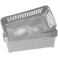 DuraHome Basket, DOMINO 4, grey, 5 pcs - Small Basket