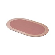 DuraHome Absorbent bathroom mat, Clean&Dry, oval, beige, 50 × 80 cm - Bath Mat