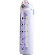 DuraHome HydroCoach Plus 1-litre glass bottle, lavender - Drinking Bottle