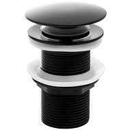 DuraHome Outlet KLIK-KLAK, ARAO 46304, black, matt, without overflow - Sink Waste Outlet