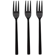 DuraHome Dessert fork PIANO, 3 pcs, glossy, black - Cutlery Set