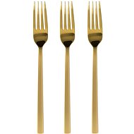 DuraHome Dining fork PIANO, 3pcs, matt, gold - Cutlery Set