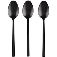 DuraHome Teaspoon PIANO, 3 pcs, matt, black - Spoon set