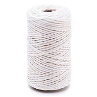 DuraHome food grade linen twine - white, glossy 50 g / 60 m - Twine