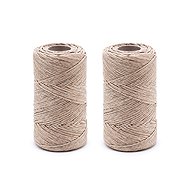 DuraHome Linen twine dark, shiny 100 g/ 120 m, 2 pcs. - Twine