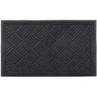DuraHome Rubber & pp mat, Velvet, 45 × 75 cm, grey - Doormat