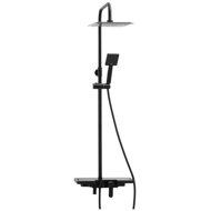 DuraHome Saguaro shower set, rain head, black - Shower Set