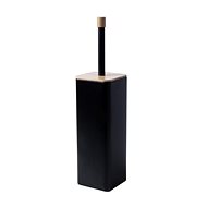 DuraHome Lierne, in stand, black, bamboo - Toilet Brush